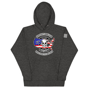 Red White and Blue Our Rights Don't End Hoodie