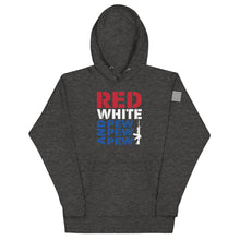 Load image into Gallery viewer, Red White and Pew Hoodie