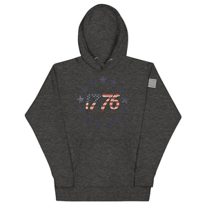 Red White and Blue 1776 Hoodie