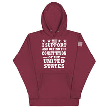 Load image into Gallery viewer, I Support and Defend The Constitution Hoodie