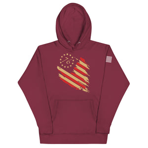 1776 Distressed Flag Hoodie