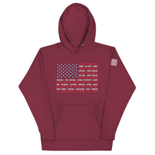 Load image into Gallery viewer, American Flag States Hoodie