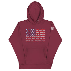 American Flag States Hoodie