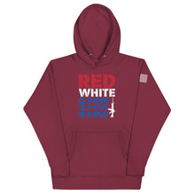 Load image into Gallery viewer, Red White and Pew Hoodie