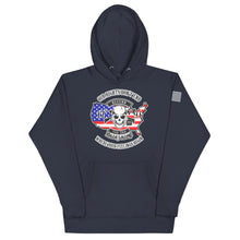 Load image into Gallery viewer, Red White and Blue Our Rights Don&#39;t End Hoodie