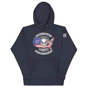 Red White and Blue Our Rights Don't End Hoodie