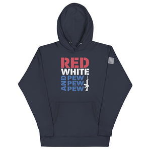 Red White and Pew Hoodie